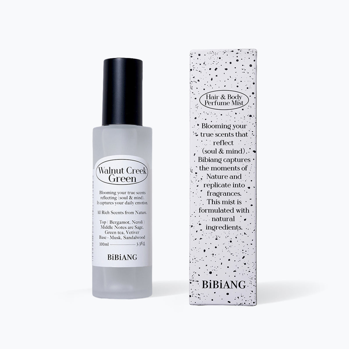 BIBIANG Hair & Body Perfume Mist 100ml - Walnut Creek Green