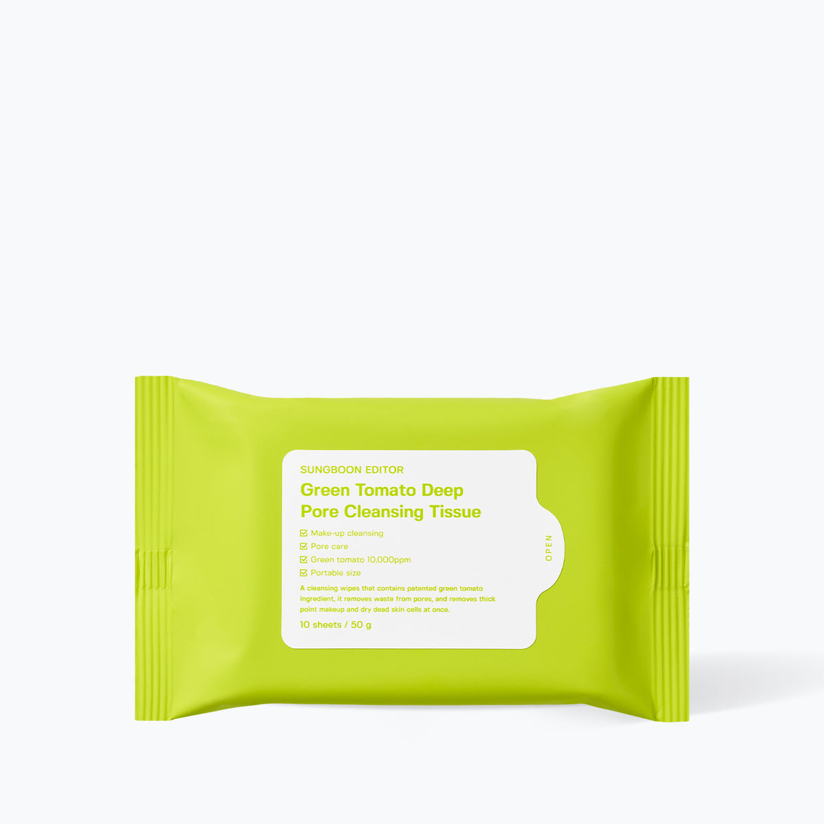 SUNGBOON EDITOR Green Tomato Deep Pore Cleansing Tissue 10s