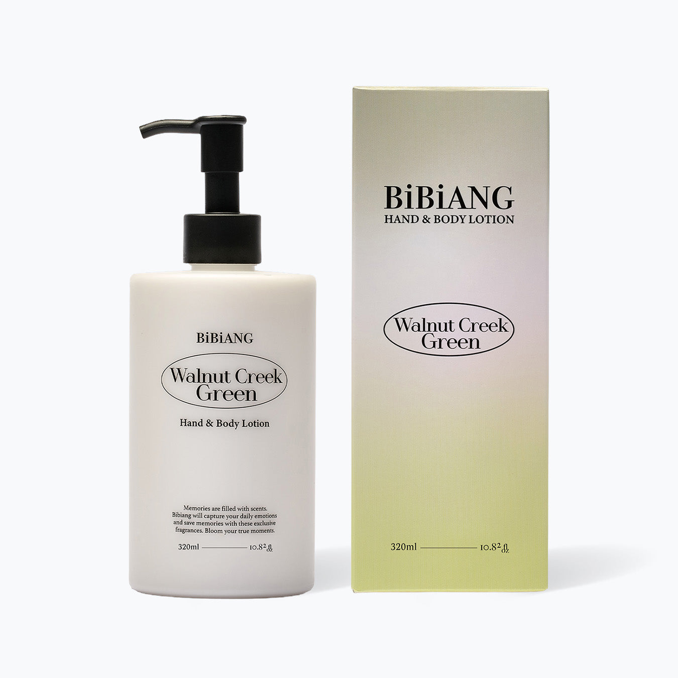 BIBIANG Perfume Hand & Body Lotion 320ml - Walnut Creek Green