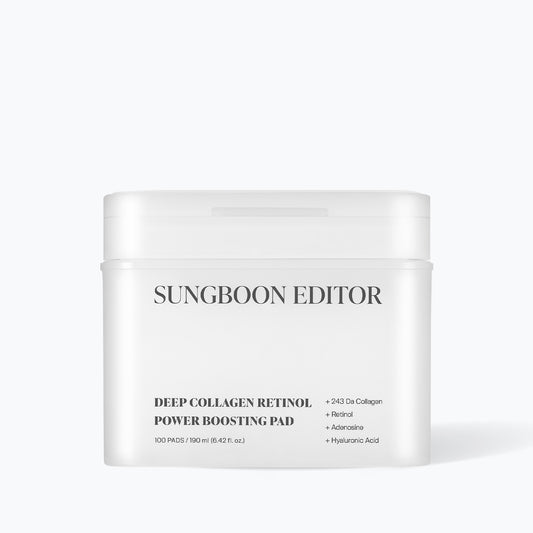 SUNGBOON EDITOR Deep Collagen Retinol Power Boosting Pad 100pcs 190ml