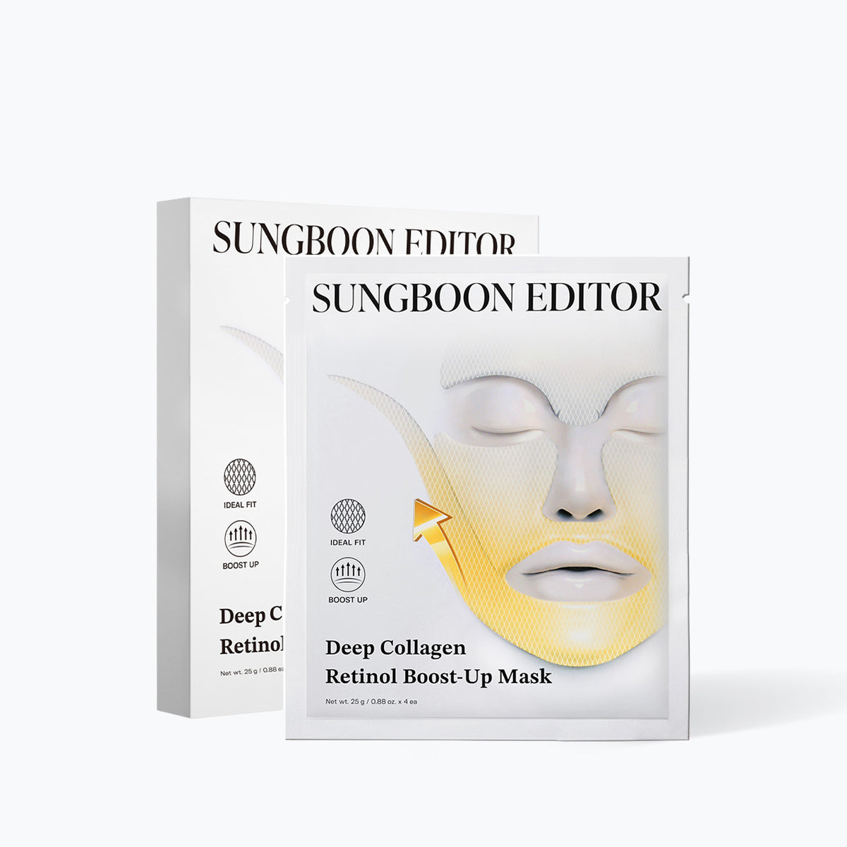 SUNGBOON EDITOR Deep Collagen Retinol Tension Boost Up Mask Set 4pcs 25g