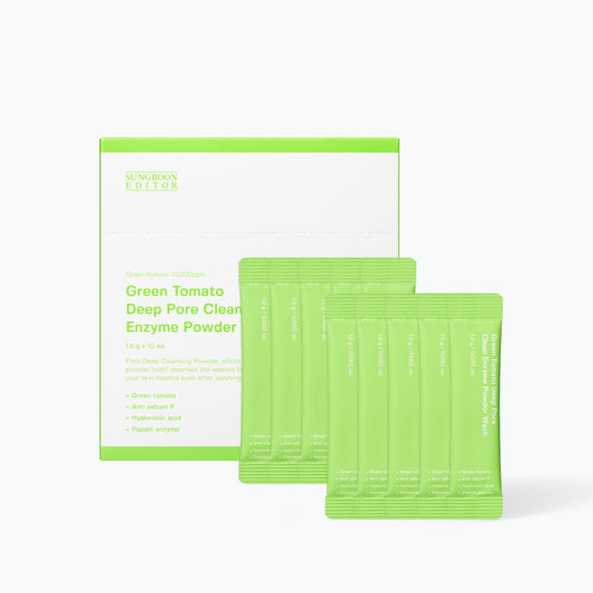 SUNGBOON EDITOR Green Tomato Deep Pore Clean Enzyme Powder Wash (1.5g x 10ea)