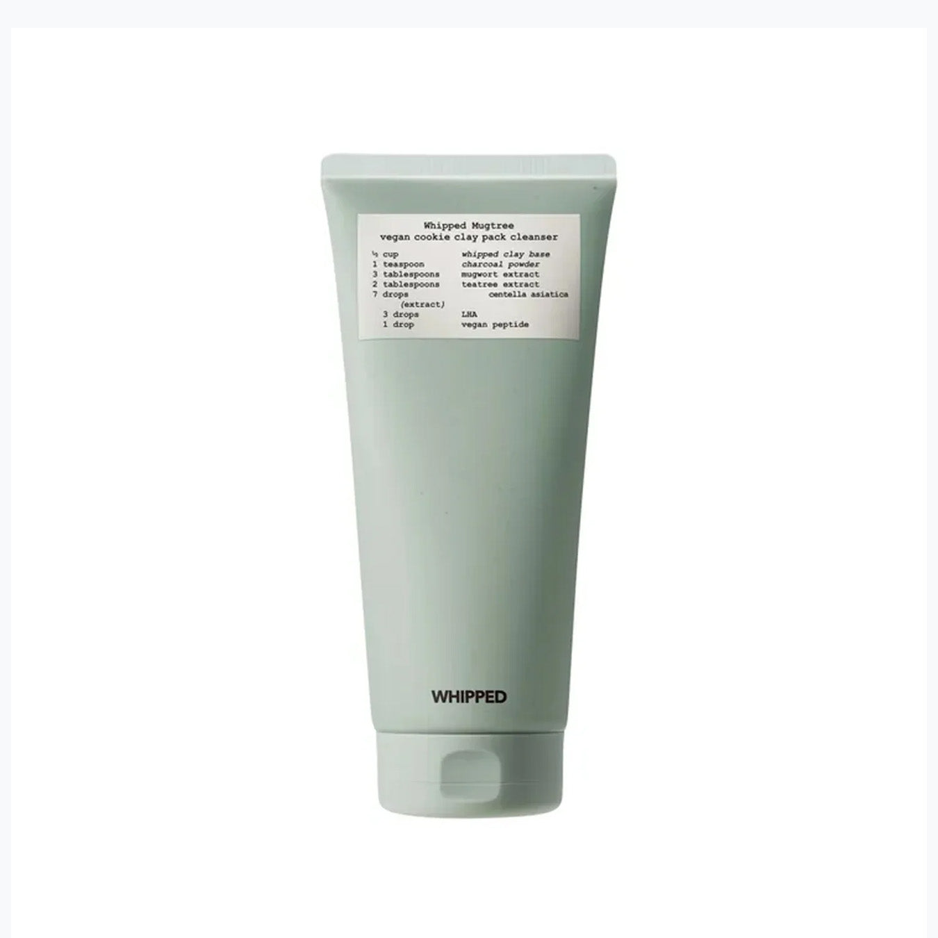 WHIPPED Mugtree Vegan Cookie Clay Pack Cleanser 180ml